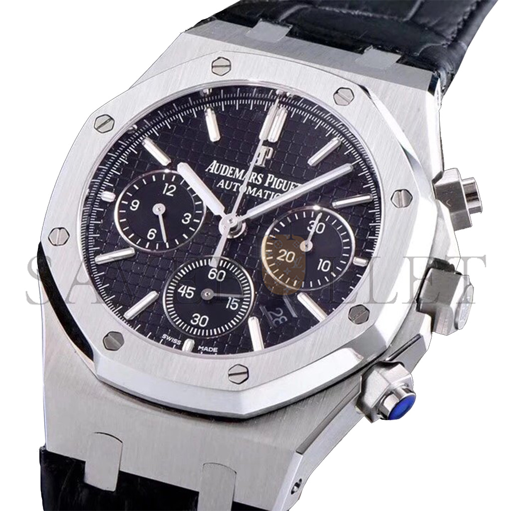 AUDEMARS PIGUET ROYAL OAK SERIES BLACK PLATE BELT 41MM WATCH 26331